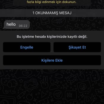 WhatsApp Yabancı Numaradan Mesaj Alıyorum