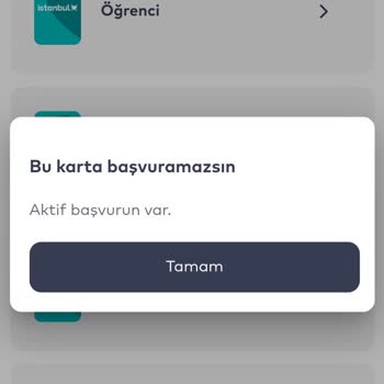 Belbim (İstanbulkart) Öğrenci Akbili Başvuru Hatası
