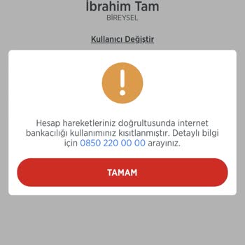 Ziraat Bankası İnternet Bankacılığı Erişim Kısıtlaması