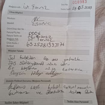 JBL 230NC Aztek Ve D&R Süreç İlgisizliği