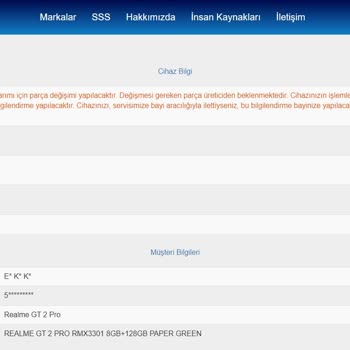 Realme  Cihazımı 1 Aydır Bekletiyor