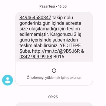 Yeditepe MNG Kargo Adrese Teslim Etmiyor