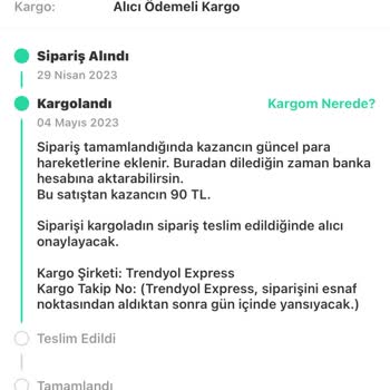 Dolaptan Sattığım Ürün 1 Ay Oldu Halen Alıcıya Ulaşmadı