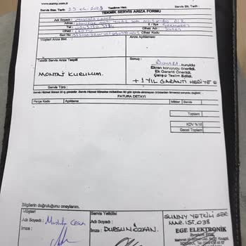 Sunny Marka TV Kırık Çıktı Ve İlgili Bulamıyoruz.