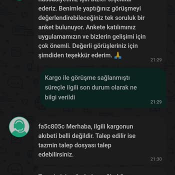 Sürat Kargo'nun Gönderilere Sahip Çıkmaması--tazmin Etmemesi,