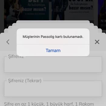 Müşterinin Passolig Kartı Bulunamadı Hatası