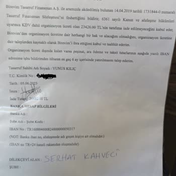 Birevim Para İade Konusu