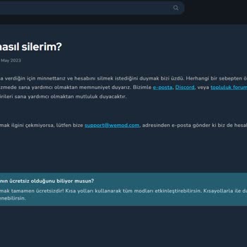 WeMod Deneme Sürümü İçin Para Çekti