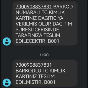PTT Kargo Başvurum Olmadığı Halde Kimlik Kartı Kargosu