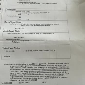 Homend Royaltea Çaycı - Sürekli Bozulan Sözde Çay Makinesi