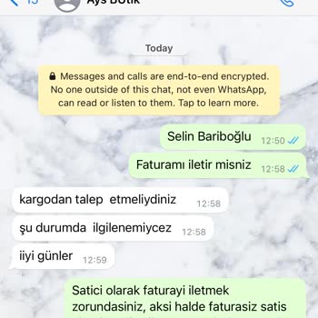 Ays Butik Saygısız Satıcı- İade Talebimden Sonra Beni Engelledi