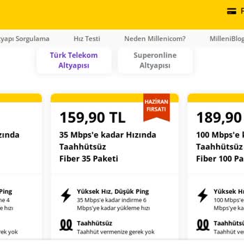 Millenicom Faturada Fahiş Ücret Yüksek Fiyatlı Paket