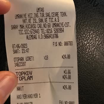 Ümraniye Belediyesi Otopark Yetkilisinin Sorumsuzluğu