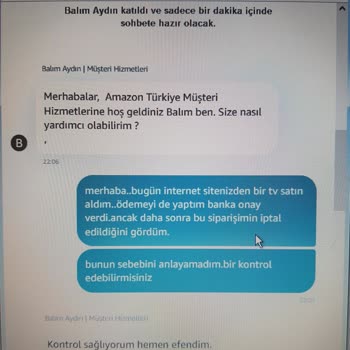 Amazon.com.tr Tarafından Gerekçesiz Siparişin İptal Edilmesi