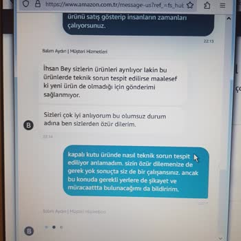 Amazon.com.tr Tarafından Gerekçesiz Siparişin İptal Edilmesi