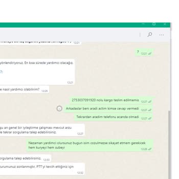 PTT Kargo Teslim Edilmeyen Ürün