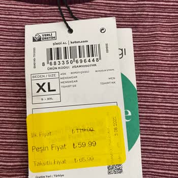 Koton Tüketici Hakları Hiçe Sayılıp Etiketteki Fiyattan İşlem Yapılmaması