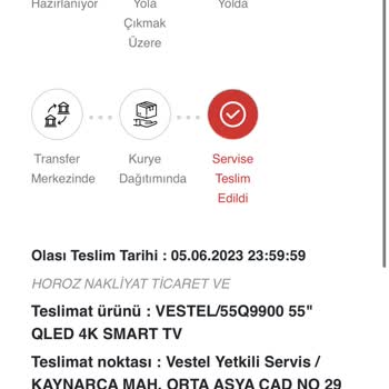 Vestel Cihaz Değişimi Ve Müşteri Hizmetleri İlgisizlik