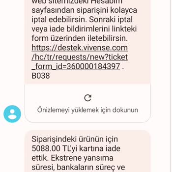 Vivense Para İadesini Eksik Yaptı