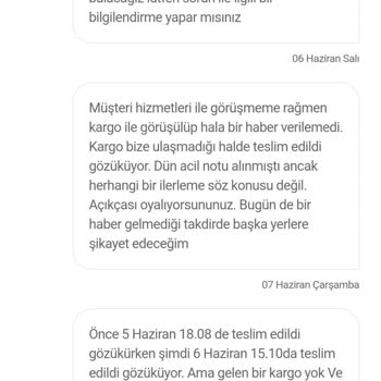Hepsiburada Ürün Teslim Edilmedi Ancak Teslim Edildi Gözüküyor