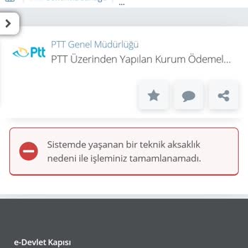 E-Devlet (Turkiye.gov.tr) Teknik Aksaklık Sorunu Ve Hesaba Para Atmada Yaşanan Sorunlar