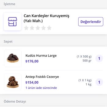 Can Kardeşler Kuruyemiş Görsele Pahalı Ürün Koyup Ucuzunu Gönderme