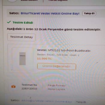 Vestel Yeni Buzdolabı Değişim Yapılmaması