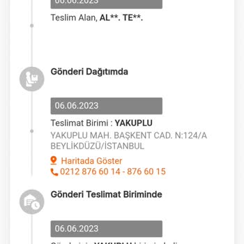 ALFABETA Teslim Edilmeyen Sipariş