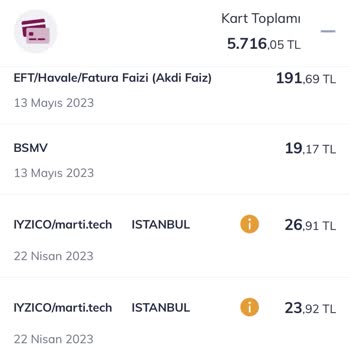 Iyzico Marti. Tech (martı) Tarafından Kredi Kartımdan Para Alınmış.