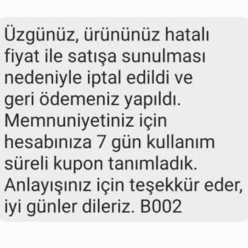 Hepsiburada Siparişimi Haksız Yere İptal Etti