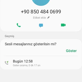 0850 484 06 99 Numaralı Telefondan Arandım