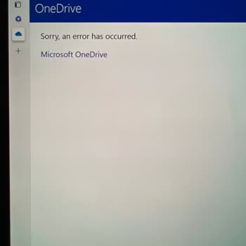 Microsoft Onedrive Hata Veriyor