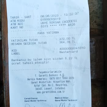 Money Pay Hesaba Para Geçmemesi Hakkında.