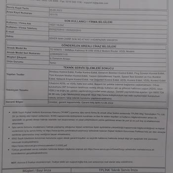 TP-Link Teknik Servis İlgisizliği