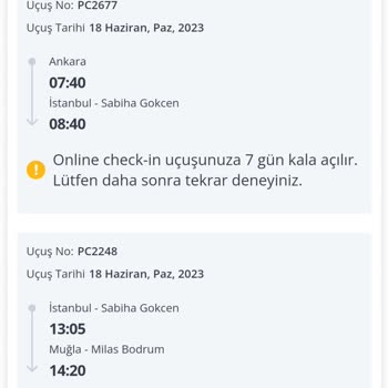 Pegasus Uçuşumu İptal Etti