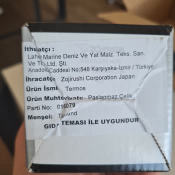 Amazon Siparişimin İçinden Başka Ürün Çıkması Zojirushi