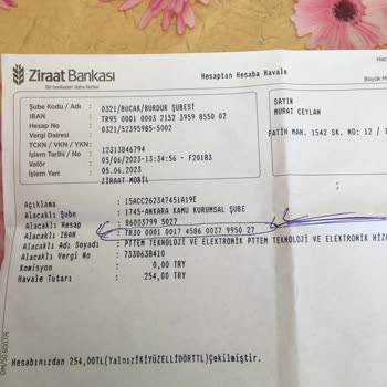 PTT Bank HGS Bakiyesi İçi Gönderdiğim Havale Para İçin