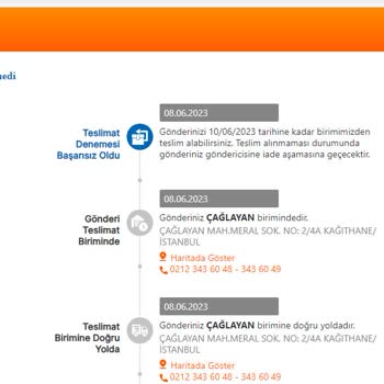 Teslim Edilemedi Görünüp, Adrese Hiç Gelmeyen MNG Kargo