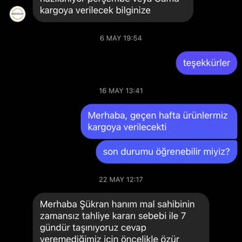 Woody Kid Store Siparişin Teslim Edilmemesi Ve Yalan Teslim Tarihleri Verilmesi