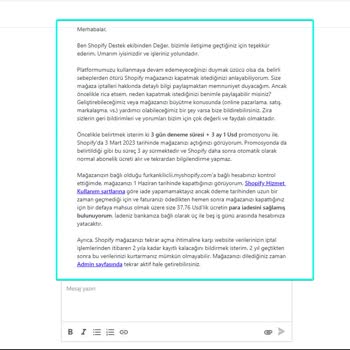 Shopify.com Shopify İade Parası