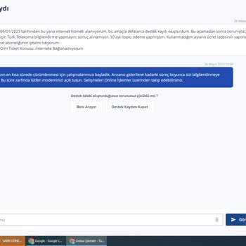 TurkNet'in Hizmet Sunmadığı Sürenin Ücret İadesi