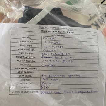 Benetton Ürün Kalitesizliği Ve Şirketin Ürünün Arkasında Durmaması