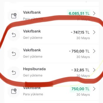 VakıfBank Yatırılmayan İade Tutarı