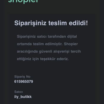 Shopier İly_butikk Üzerinden Aldığım Dijital Eğitim Teslim Edilmedi.