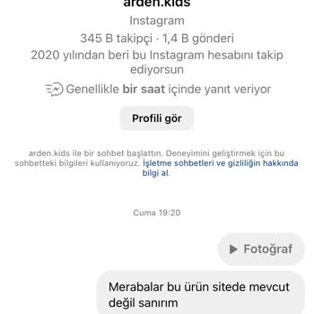 Arden Kids Sitesi İade Edileceği Sitede Yazmasına Rağmen Kabul Etmiyor