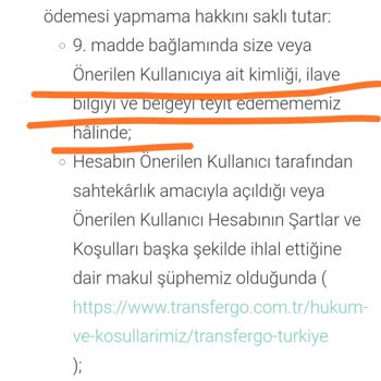 Transfergo Bonus Kazanç Problemi