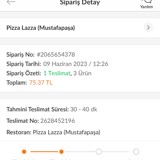 PizzaLazza Mustafapaşa Ürün Gecikti