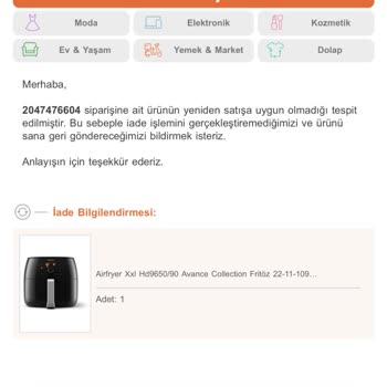 Trendyol - Özerpa Pazarlama İletişim Mağduriyeti