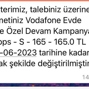 Vodafone Ev İnterneti Taahhüt İşlemi