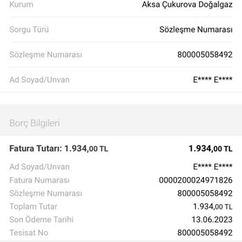 Aksa Çukurova Doğalgaz Çalışanı Yanlış Kod Girdi Ve Düzeltmiyor